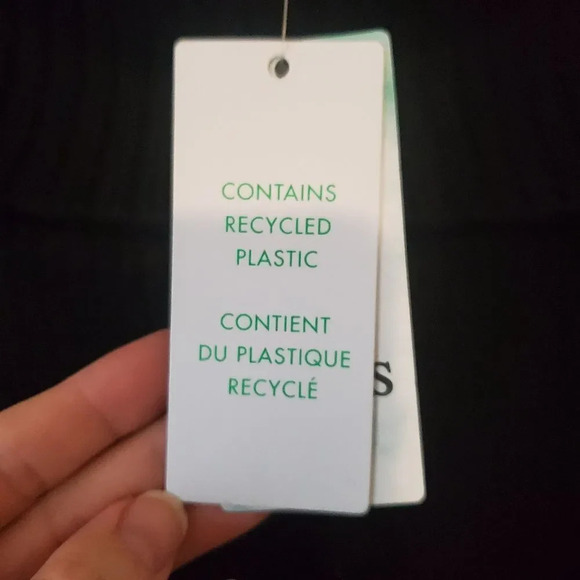 NWT GUESS Gerri Ribbed Off Shoulder Sweater in Jet Black - Picture 6 of 6